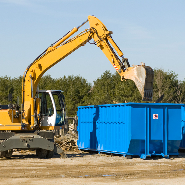 are there any restrictions on where a residential dumpster can be placed in Prichard